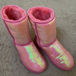 UGG Pink Sequin boots